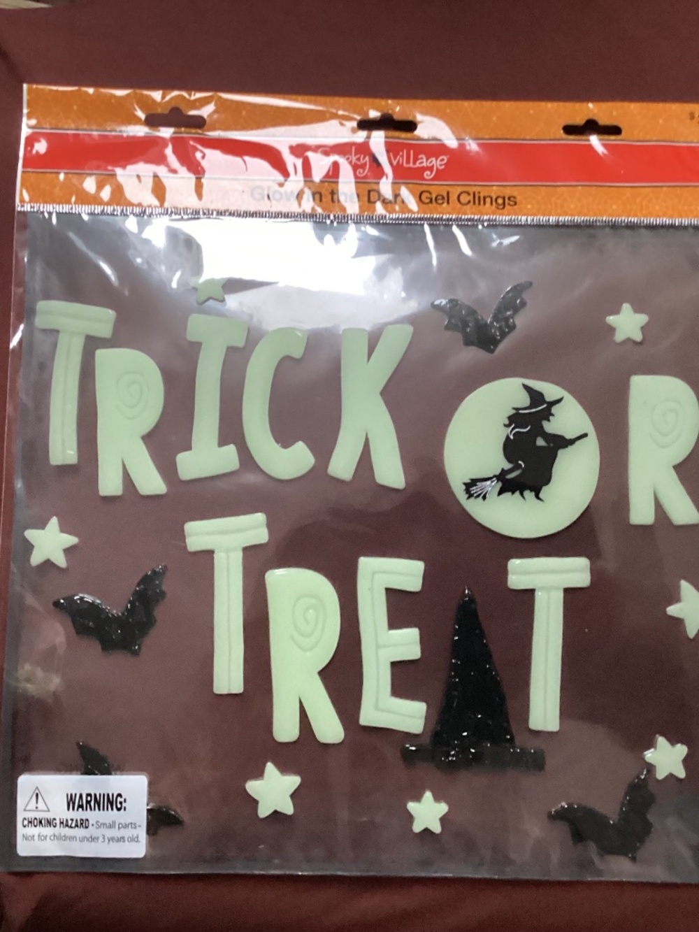 Spooky Village Glow in the Dark Halloween Gel Clings Bundle New 3 packs